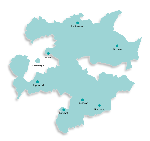 Karte Stavenhagen Land